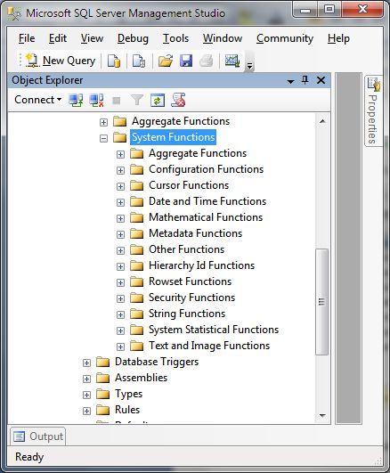 SQL System function